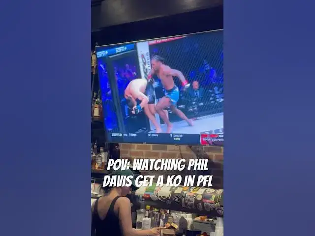 'Video thumbnail for Coach Phil Davis got the KO after over a year layoff! #PFL #MrWonderful #MMA'