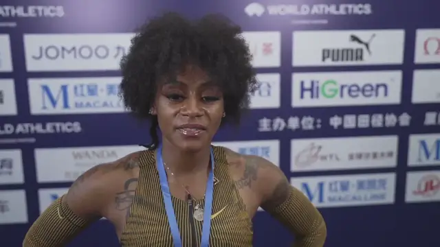 'Video thumbnail for Sha'Carri Richardson after her Xiamen Diamond League loss'