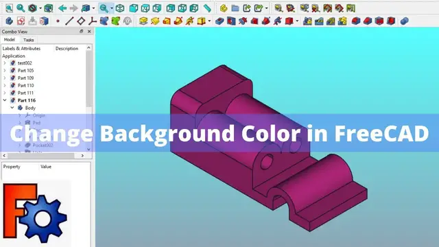 'Video thumbnail for Change Background Color in FreeCAD | FreeCAD Tutorial | FreeCAD Beginner Tutorial | Mechnexus |'