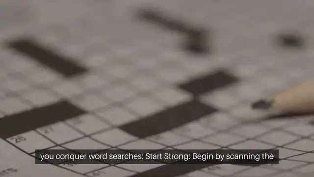 'Video thumbnail for Word Search Strategy Walkthrough'