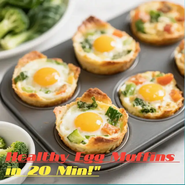 'Video thumbnail for Healthy Breakfast Egg Muffin Recipe Video'