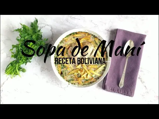 'Video thumbnail for Sopa de maní boliviana'