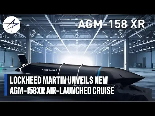 'Video thumbnail for Lockheed Martin Unveils New AGM-158XR Air-launched Cruise #Missile #Defense #LockheedMartin'