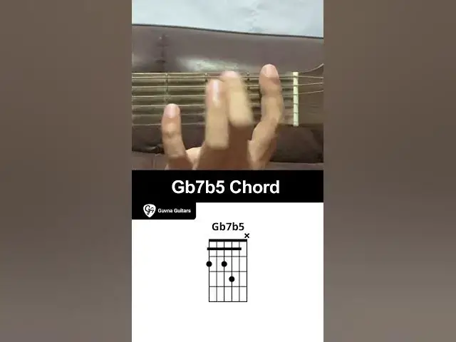 'Video thumbnail for How To Play The Gb7b5 Chord On Guitar - Guvna Guitars'