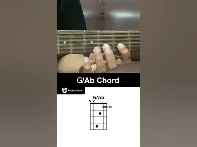 'Video thumbnail for How To Play The G/Ab Chord On Guitar - Guvna Guitars'