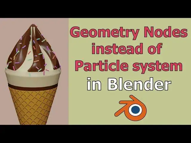'Video thumbnail for Distributing sprinkles using Geometry Nodes in Blender | Blender 4.0 | Beginner Tutorial'