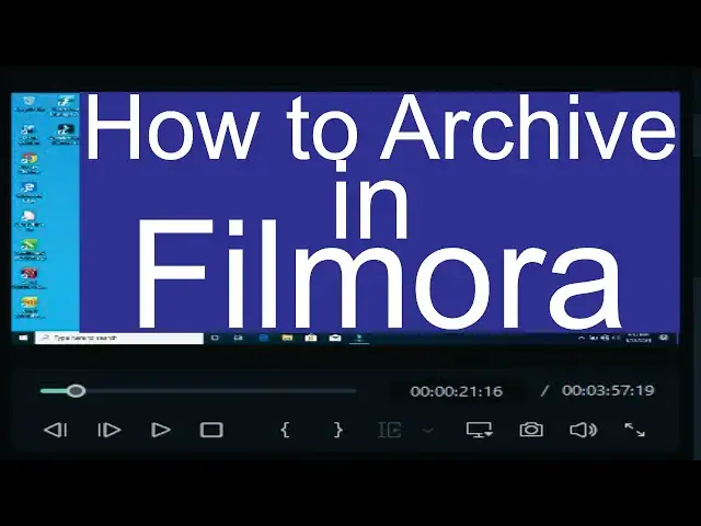 'Video thumbnail for How to Archive Project in Filmora'