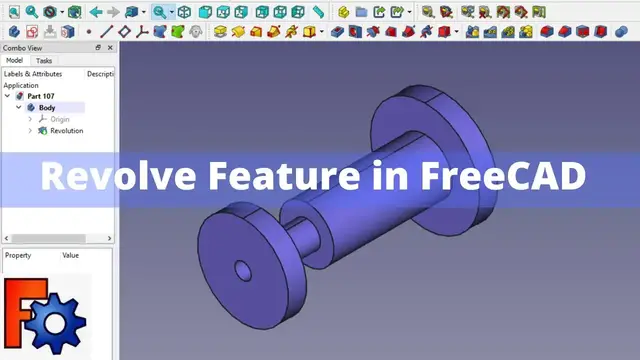 'Video thumbnail for Revolve Feature in FreeCAD | FreeCAD Tutorial | FreeCAD Beginner Tutorial | Mechnexus |'