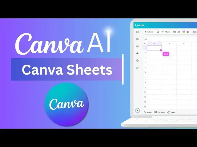 'Video thumbnail for How to Create Stunning Canva Sheets with AI for Maximum Productivity'