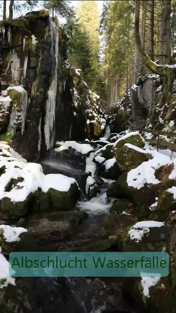 'Video thumbnail for Albschlucht-Wasserfälle bei Menzenschwand'