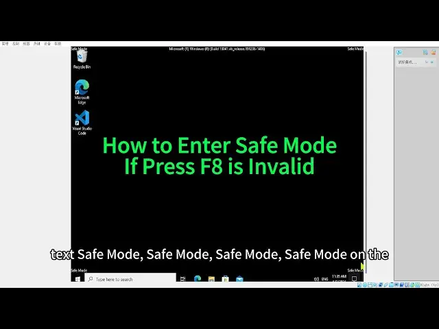 'Video thumbnail for How to Enter Windows Safe Mode if Press F8 is Invalid'