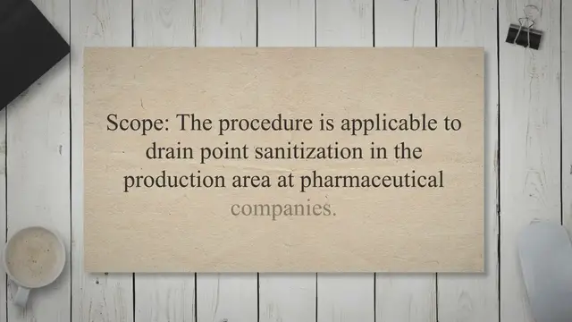 'Video thumbnail for SOP on Sanitization of Drain Points'