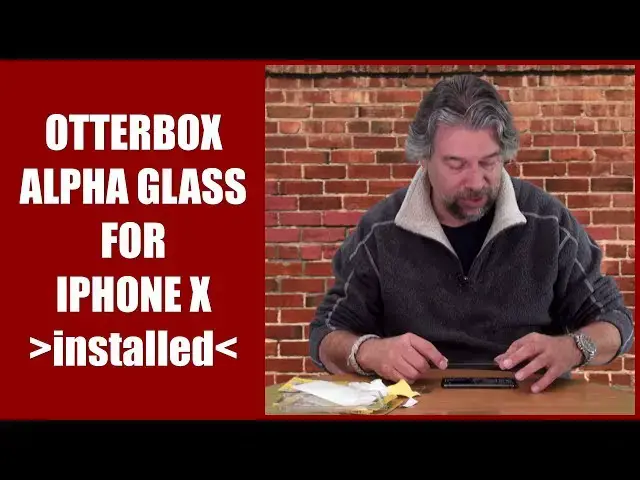 'Video thumbnail for OtterBox Alpha Glass Screen Protector for iPhone X -- INSTALLED!'
