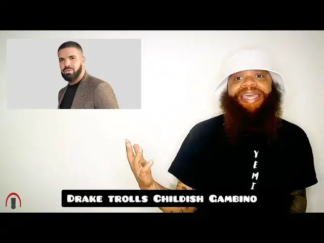 'Video thumbnail for Drake trolls Childish Gambino'