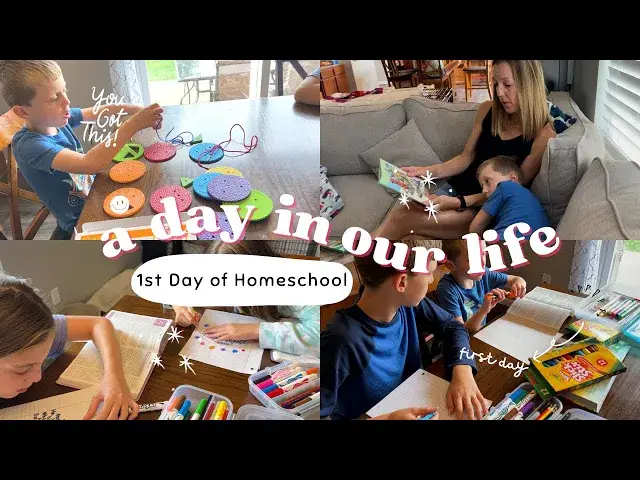 'Video thumbnail for HOMESCHOOL MOM DAY IN THE LIFE // First Day of Homeschool'