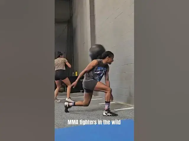 'Video thumbnail for Cat Zingano, Jessica Penne and Angela Hill caught taking it up a notch #strengthtraining #mma'