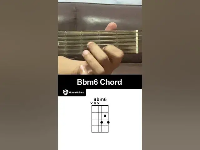 'Video thumbnail for How To Play The Bbm6 Chord On Guitar - Guvna Guitars'