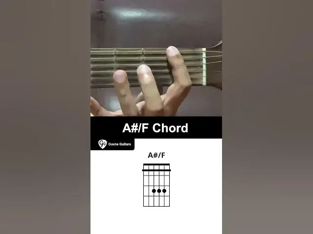 'Video thumbnail for How To Play The A#/F Chord On Guitar - Guvna Guitars'