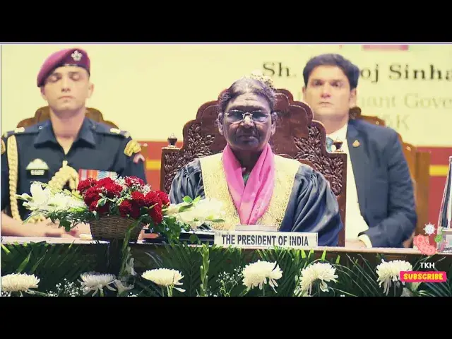 'Video thumbnail for Droupadi Murmu President of India at University of Kashmir /20th convocation ceremony UOK'