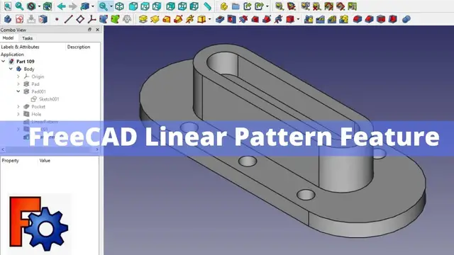 'Video thumbnail for FreeCAD Linear Pattern Feature | FreeCAD Tutorial | FreeCAD Beginner Tutorial | Mechnexus |'