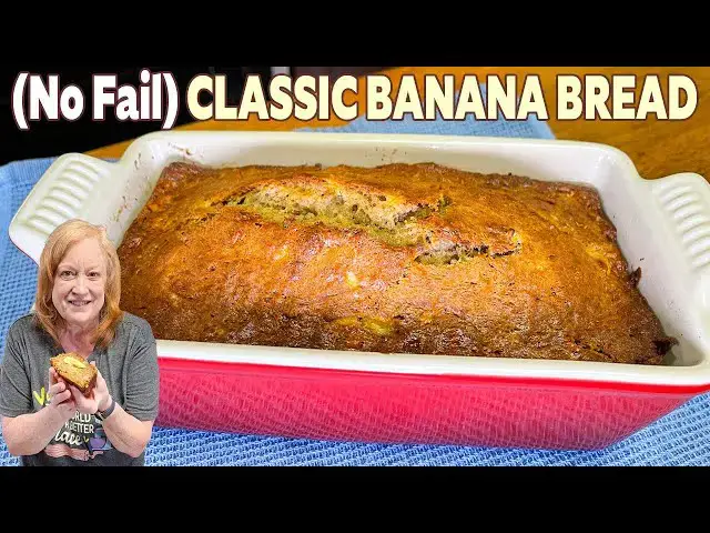 'Video thumbnail for CLASSIC BANANA BREAD Easy No Fail Recipe'