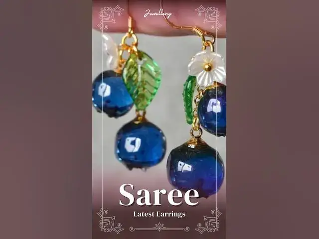 'Video thumbnail for Saree Latest Earrings Ideas in 2024 #sareefashion #earrings #earringsdesign #earringscollection'