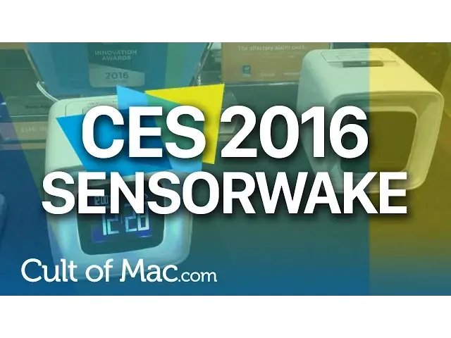 'Video thumbnail for Sensorwake Alarm Clock tricks you out of bed | CES 2016'