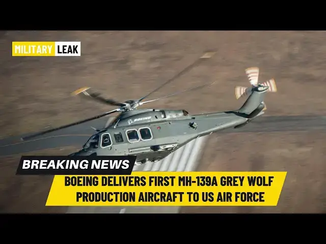 'Video thumbnail for Boeing Delivers First MH-139A Grey Wolf Production Aircraft to US Air Force'