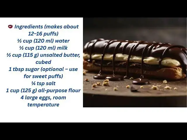 'Video thumbnail for How to make choux pastry'