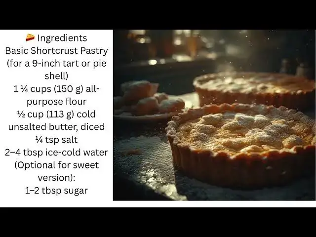 'Video thumbnail for How to make Shortcrust pastry'