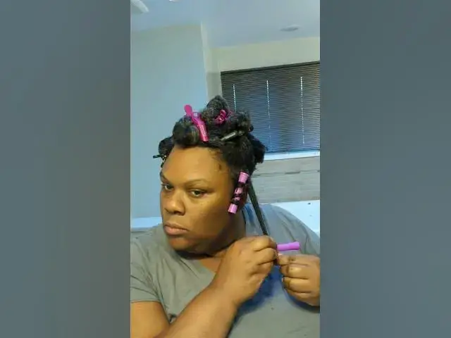'Video thumbnail for Switching it up: Perm Rod set on natural hair.'