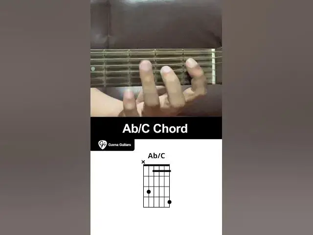 'Video thumbnail for How To Play The Ab/C Chord On Guitar - Guvna Guitars'