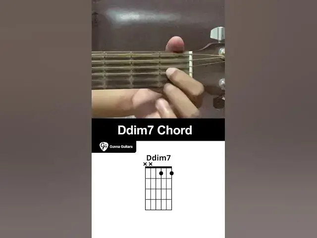 'Video thumbnail for How To Play The Ddim7 Chord On Guitar - Guvna Guitars'