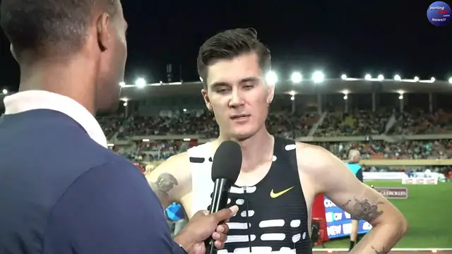 'Video thumbnail for Norweigan 1500m star Jakob Ingebrigtsen after Lausanne Diamond League record'