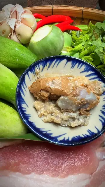 'Video thumbnail for KHMER TRADITIONAL FOOD GRILLED PRAHOK (Full Video in Youtube Fooda Tasty) #tiktokfood #foodatasty #food #asmr'
