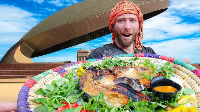 'Video thumbnail for Iraq National Dish MASGOUF! Iraqi Feast in BAGHDAD!'