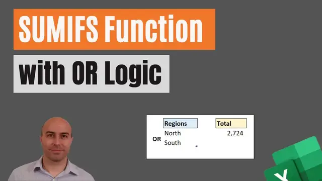 'Video thumbnail for SUMIFS Function with OR Logic in Excel'