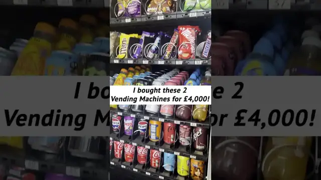 'Video thumbnail for (458) vending machine business: from £4000 investment to £1000/month profit'