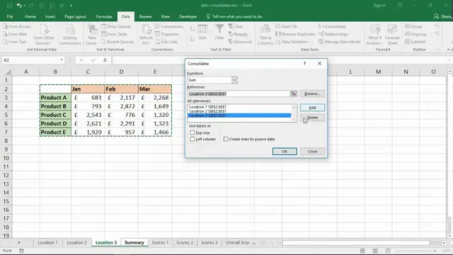 'Video thumbnail for Consolidate Worksheets in Excel with Data Consolidation Tool'