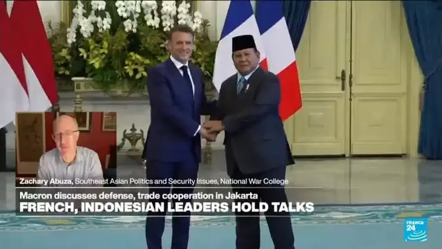 'Video thumbnail for France, Indonesia call for 'mutual recognition' between Israel and Palestinians'