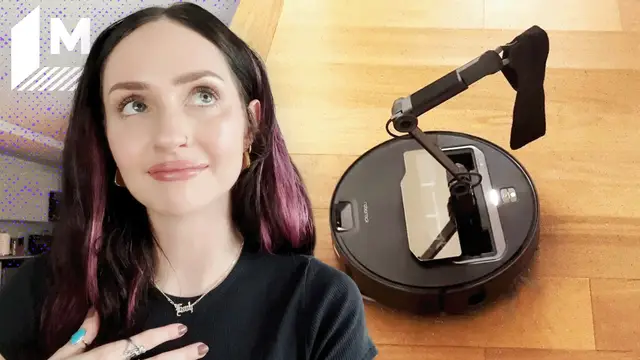 'Video thumbnail for I tried the $2,600 robot vacuum with a mechanical crane arm, and it's absurd'