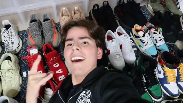 'Video thumbnail for 19 YEAR OLD SHOWS $150,000 SNEAKER COLLECTION (INSANE HEAT, GRAILS, + MORE)'