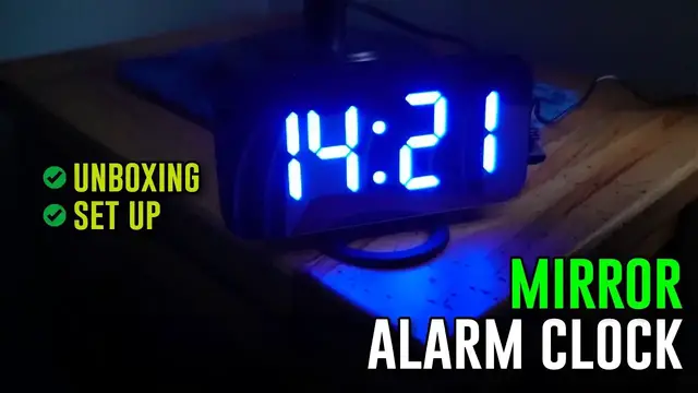 'Video thumbnail for What To Expect With The SZELAM Mirror Surface Digital Alarm Clock'