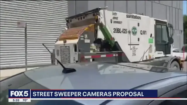 'Video thumbnail for NYC Council proposes putting cameras on sanitation trucks to ticket illegal parkers'