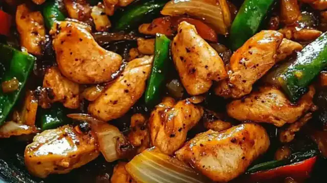 'Video thumbnail for Black Pepper Chicken Stir-Fry'