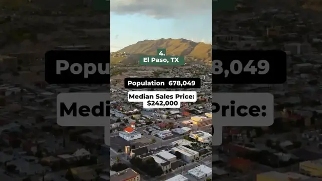 'Video thumbnail for investarters: top 10 affordable us cities for homes under $300k'