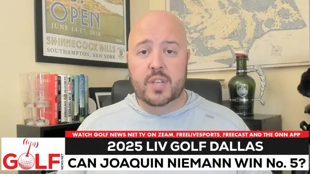 'Video thumbnail for LIV Golf Dallas: Will Joaquin Niemann win his 5th title?'