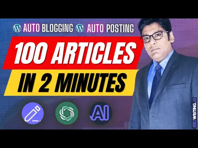 'Video thumbnail for How To Generate 100 Blog Post Articles In 2 Mins Using Seowriting.Ai - Bulk Article Generation'