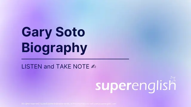 'Video thumbnail for Gary Soto'