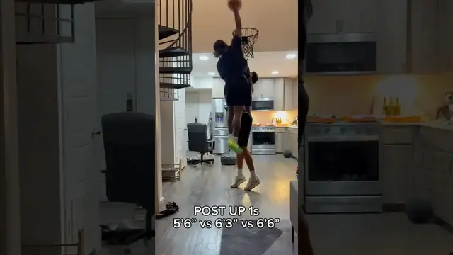 'Video thumbnail for (355) indoor basketball battles: height vs skill'